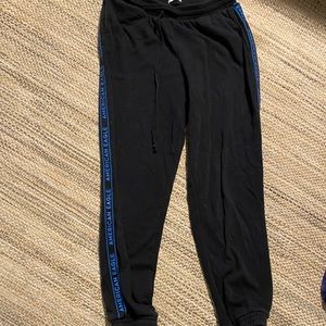 American Eagle Black and Blue Sweatpants